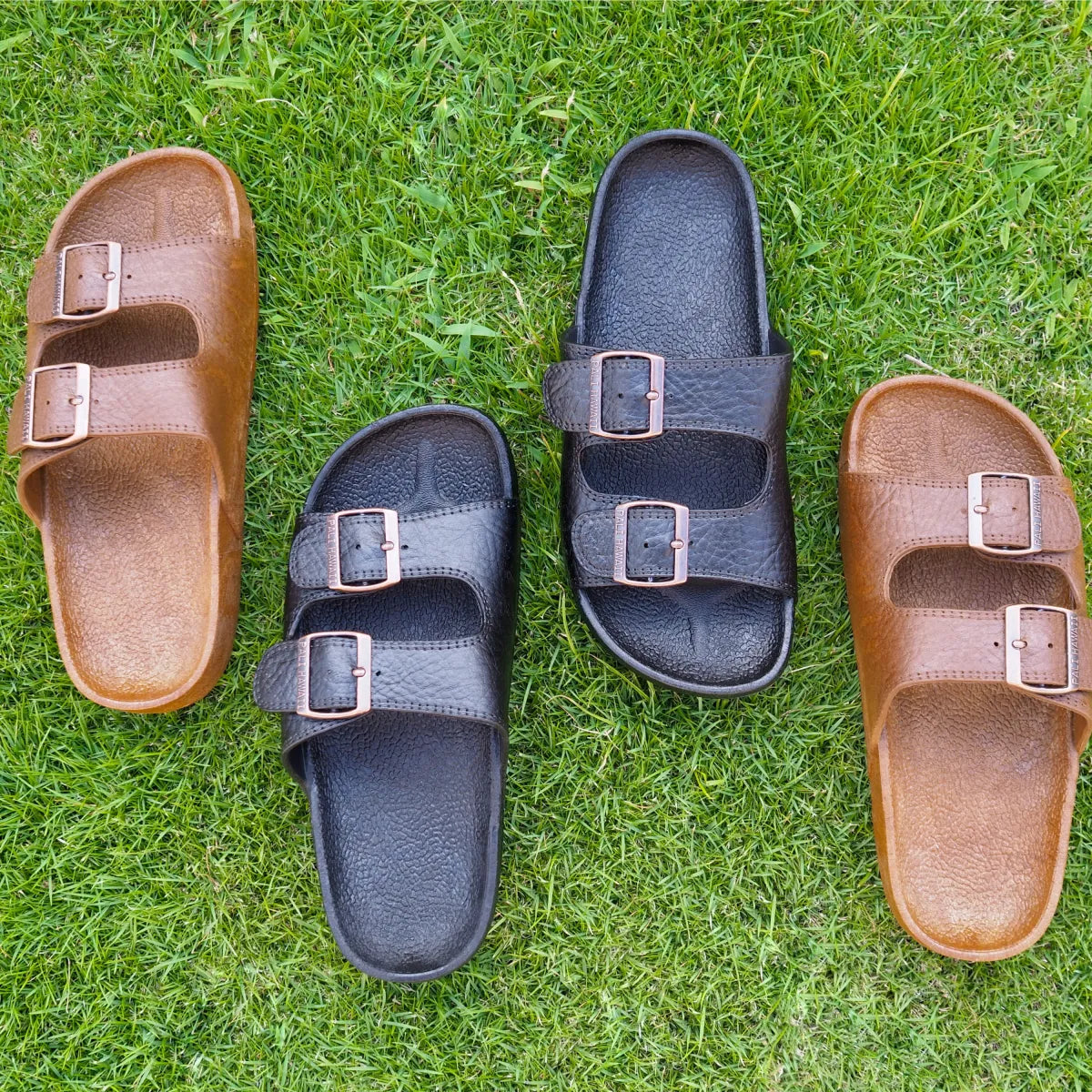 Black buckle jandals® - pali hawaii jesus sandals