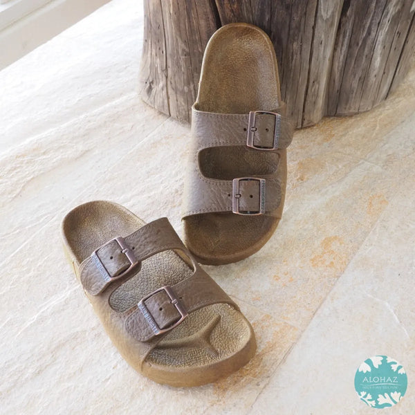 Alohaz Caramel Brown Buckle Jandals Pali Hawaii Jesus Sandals Caramel Brown 5