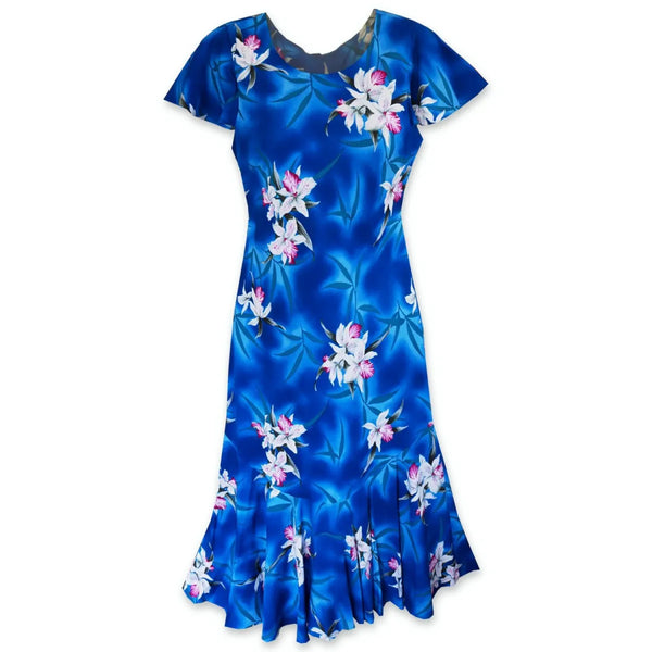 Alohaz | poipu blue hawaiian malia dress